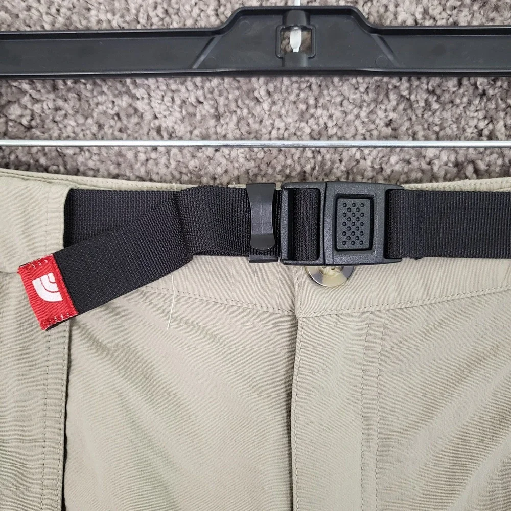 The North Face Convertible Hiking Pants Mens L Beige Outdoor Zip Off Lightweight